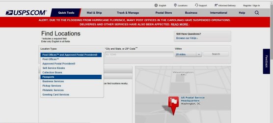 USPS for Passport 250