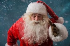 Santa Claus Running 01 150